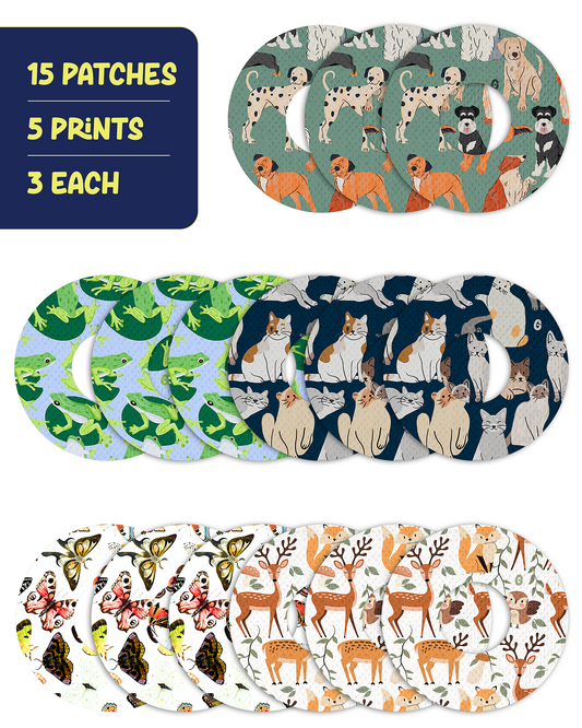 EXTREME - Universal Adhesive Patches - Animals (15 Pack)
