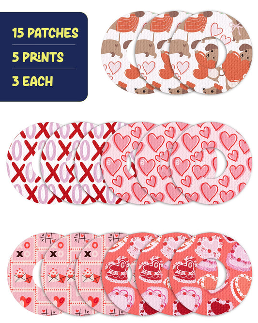 EXTREME - Infusion Sets & Universal Adhesive Patches - Valentine (15 Pack)