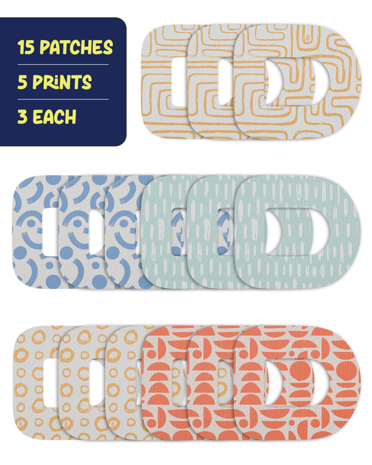 EXTREME - Omnipod Adhesive Patches - Abstract (15 Pack)