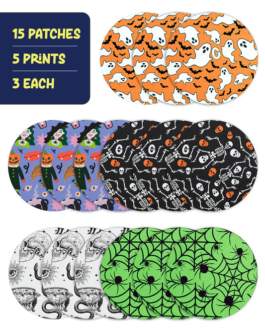 EXTREME - Libre 2/2+ and Lingo Adhesive Patches - Halloween (15 Pack)