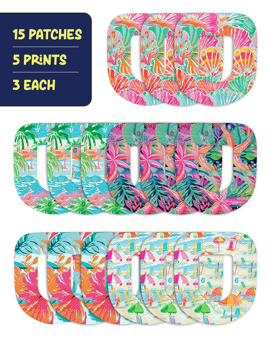 EXTREME - Omnipod Adhesive Patches - Tropical (15 Pack)
