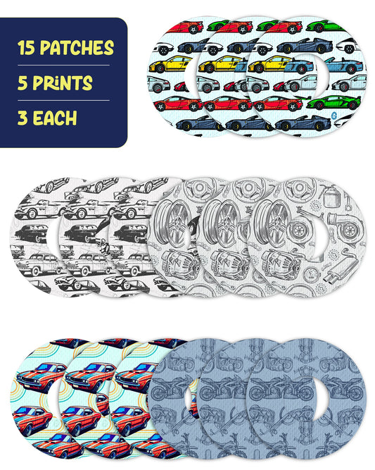 EXTREME - Infusion Sets & Universal Adhesive Patches - Cars (15 Pack)