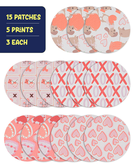 EXTREME - Libre 2/2+ and Lingo Adhesive Patches - Valentine (15 Pack)