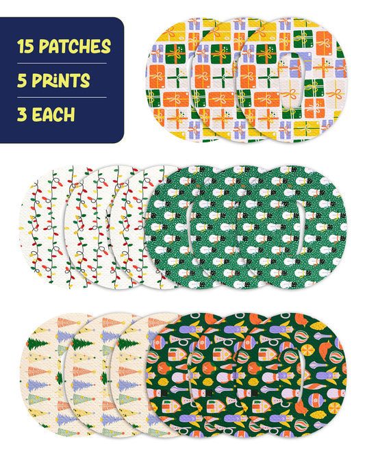 EXTREME - Dexcom G6 Adhesive Patches - Christmas (15 Pack)
