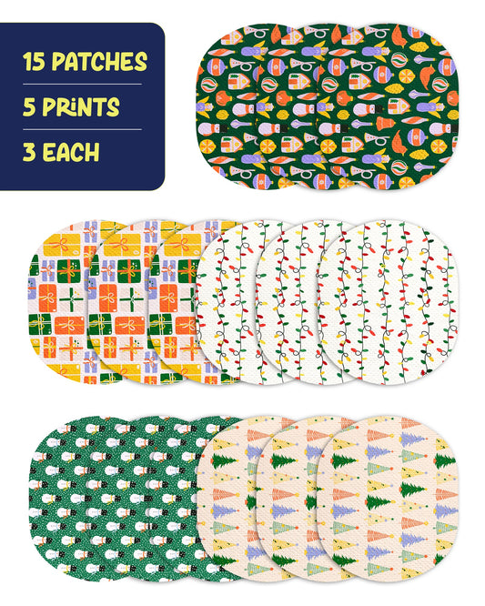 EXTREME - Medtronic Guardian Adhesive Patches - Christmas (15 Pack)