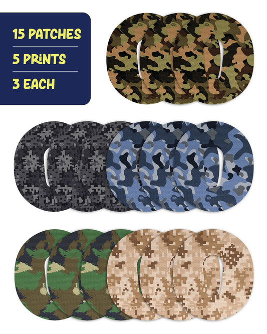 EXTREME - Dexcom G6 Adhesive Patches - Camo (15 Pack)