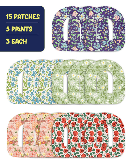 EXTREME - Omnipod Adhesive Patches - Floral (15 Pack)
