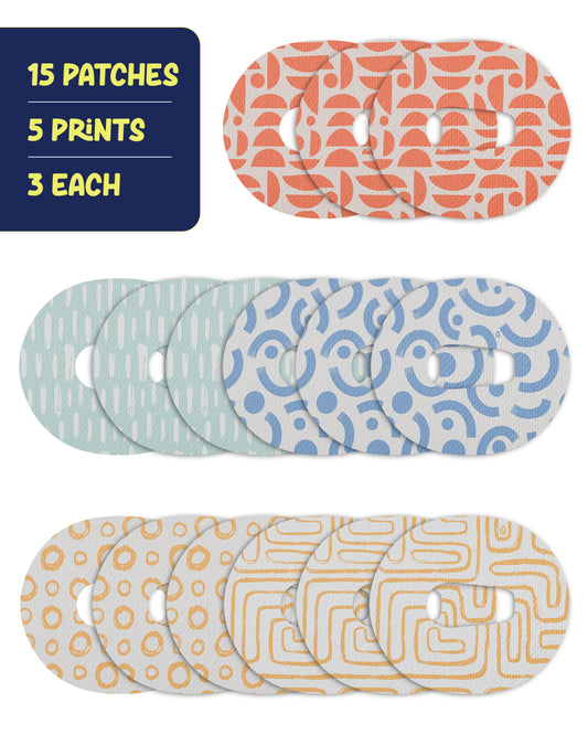 EXTREME - Dexcom G6 Adhesive Patches - Abstract (15 Pack)