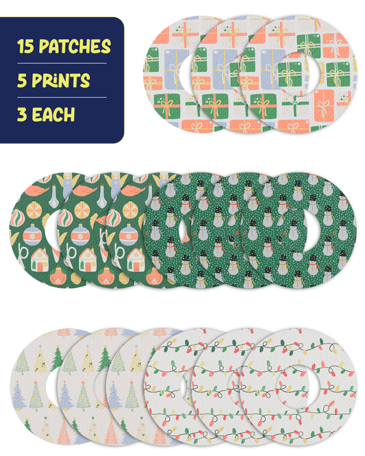 EXTREME - Infusion Sets & Universal Adhesive Patches - Christmas (15 Pack)