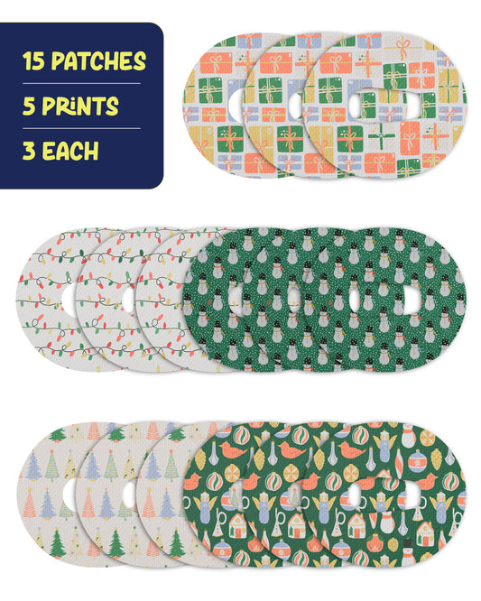EXTREME - Dexcom G6 Adhesive Patches - Chritmas (15 Pack)