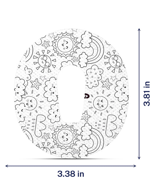EXTREME - Dexcom G6 Adhesive Patches - Doodle (15 Pack)