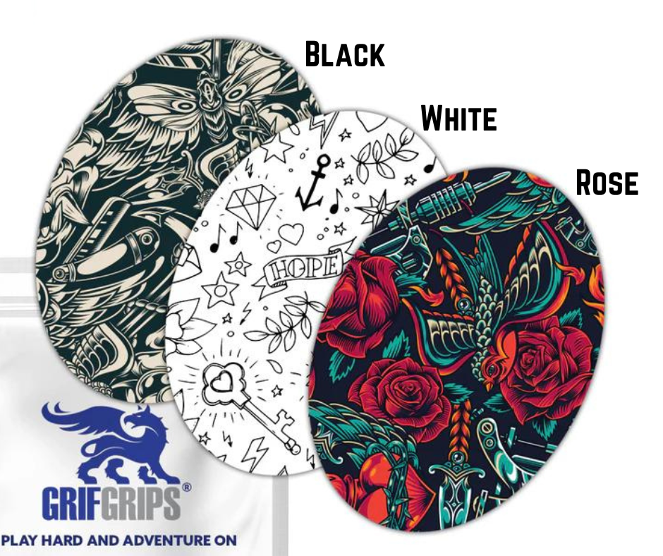 Tattooed in Ovals - Extreme Adhesive - 15 Pack - CGM, Infusion & Pump Grips