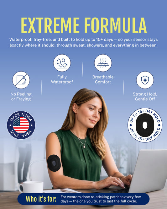 Extreme - Eversense 365 Adhesive Patches - Black (20 Pack)