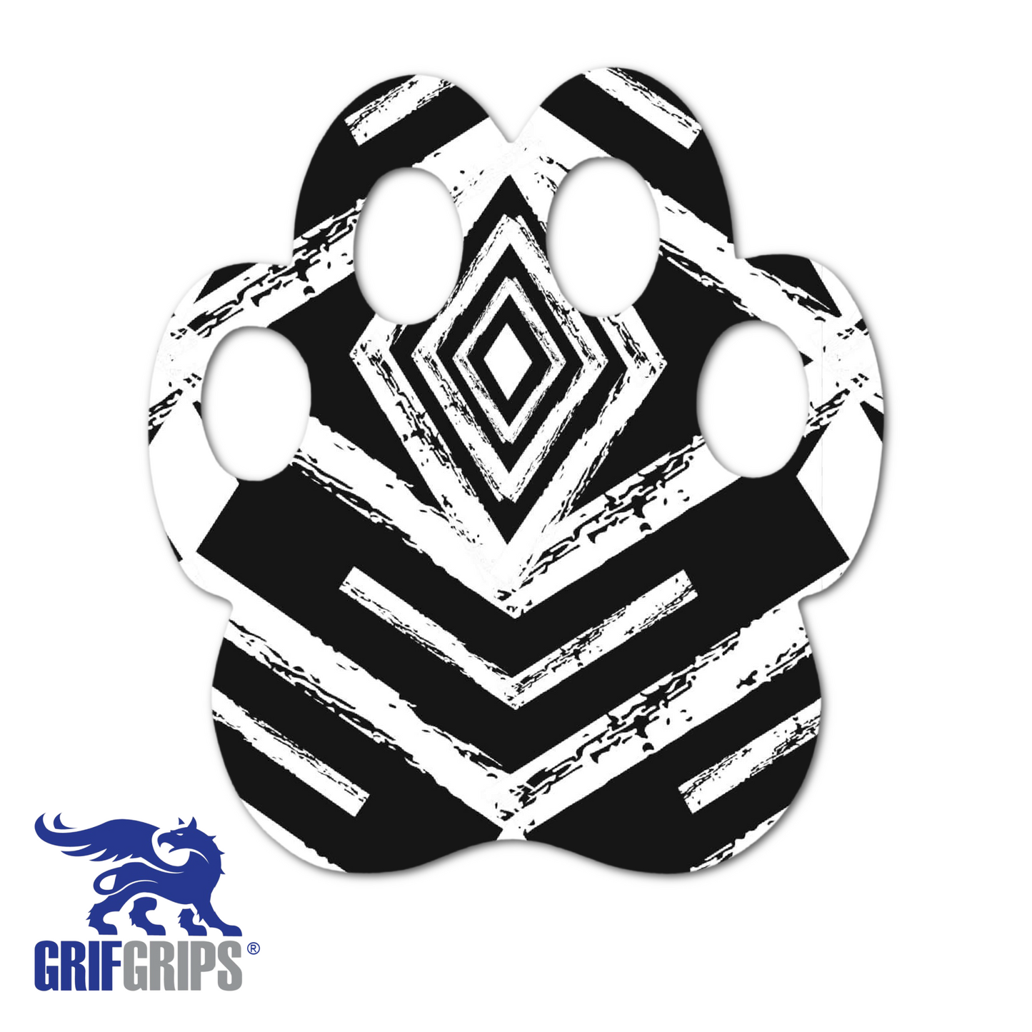 Paw Print - Choose Adhesive & Design - Pack of 5 - CGM, Infusion & Pump Grips