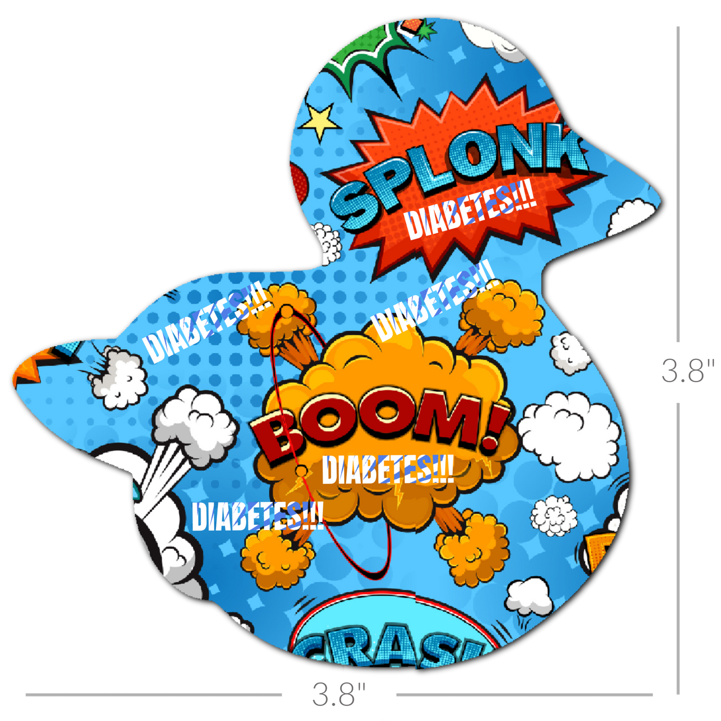 Diabetes Awareness Combo in Ducks - Extreme Adhesive - 3 Pack - CGM, Infusion & Pump Grips