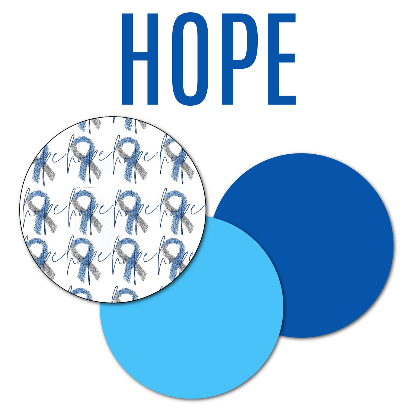 Diabetes Awareness Hope Combo - Extreme Adhesive - 10 Pack - CGM, Infusion & Pump Grips