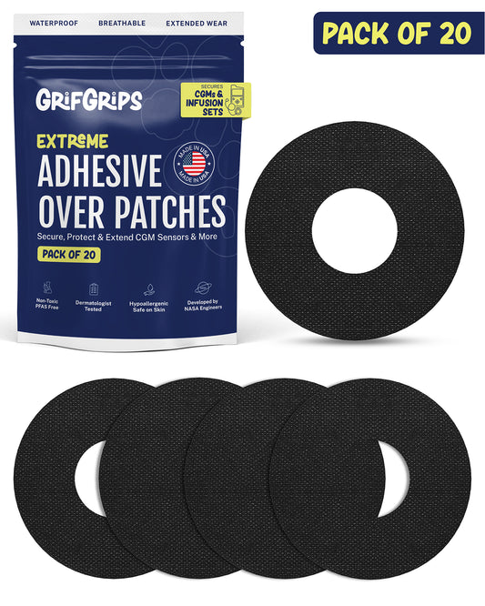 EXTREME - Universal Adhesive Patches - Black (20 Pack)