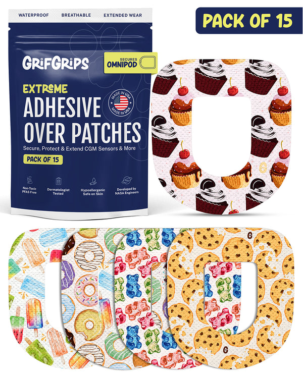 EXTREME - Omnipod Adhesive Patches - Foodie (15 Pack)