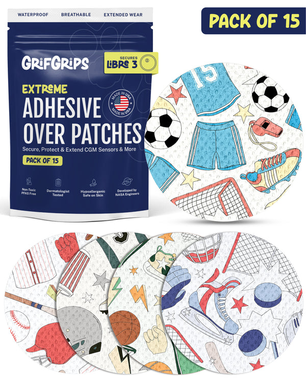 EXTREME - Libre 3/3+ Adhesive Patches - Sports (15 Pack)