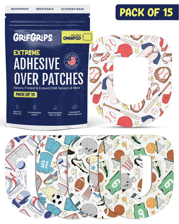 EXTREME - Omnipod Adhesive Patches - Sports (15 Pack)