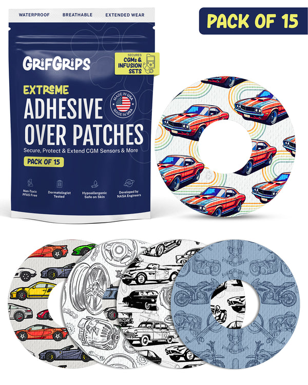EXTREME - Universal Adhesive Patches - Cars (15 Pack)