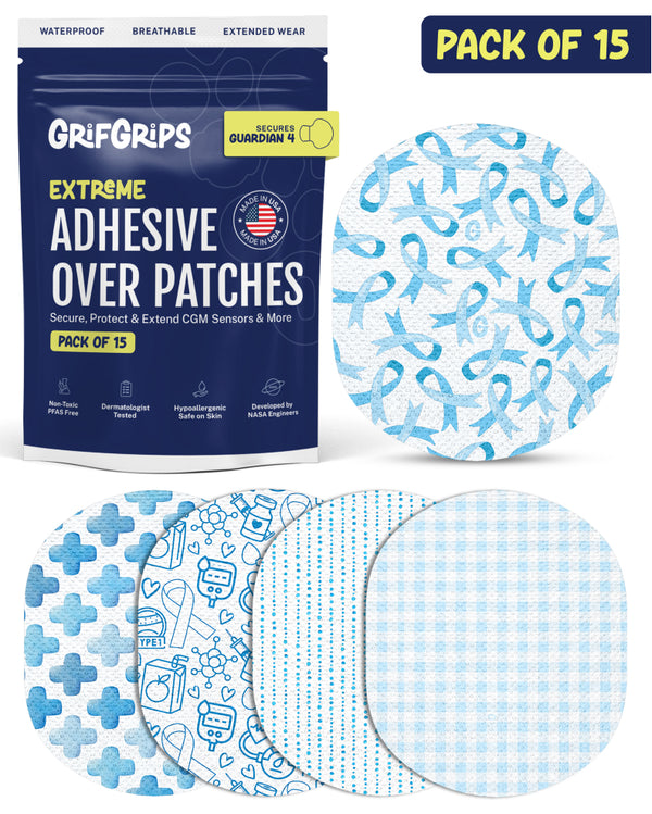 EXTREME - Medtronic Guardian Adhesive Patches - T1D Awareness (15 Pack)