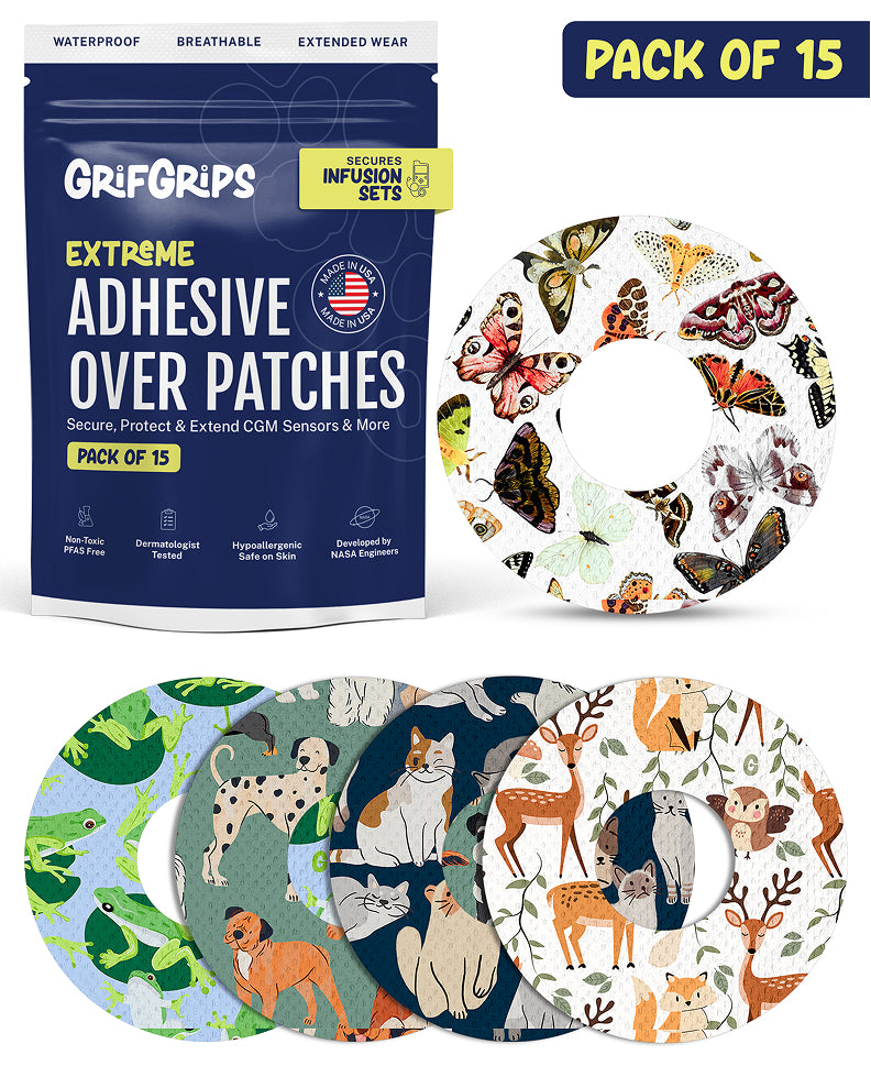 EXTREME - Infusion Sets & Universal Adhesive Patches - Animals (15 Pack)
