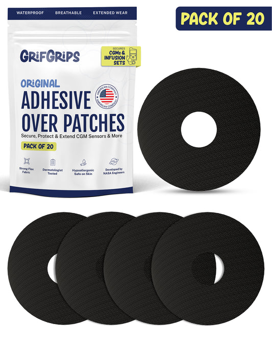 ORIGINAL - Universal Adhesive Patches - Black (20 Pack)