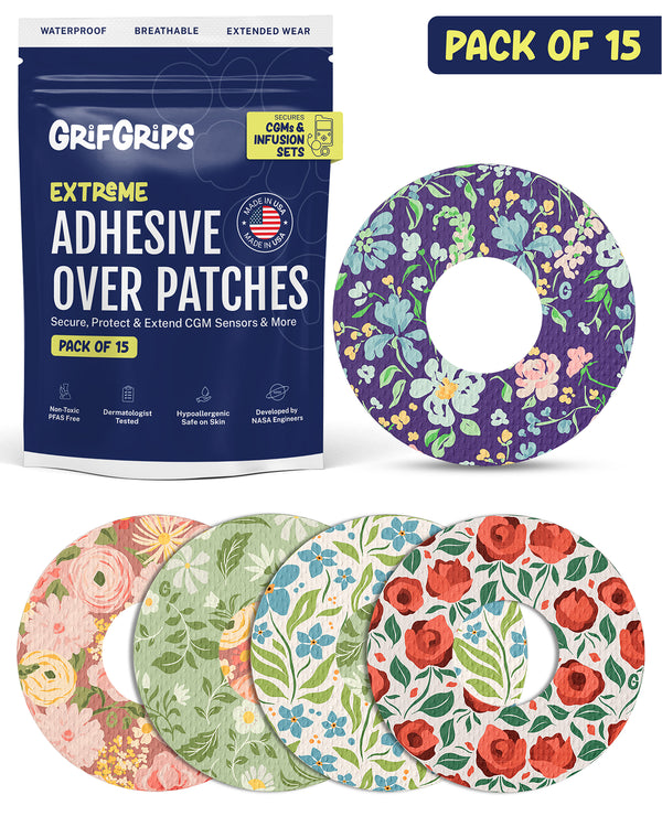 EXTREME - Universal Adhesive Patches - Floral (15 Pack)