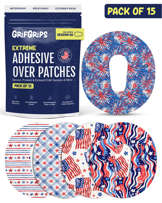 EXTREME - Dexcom G6 Adhesive Patches - America (15 Pack)