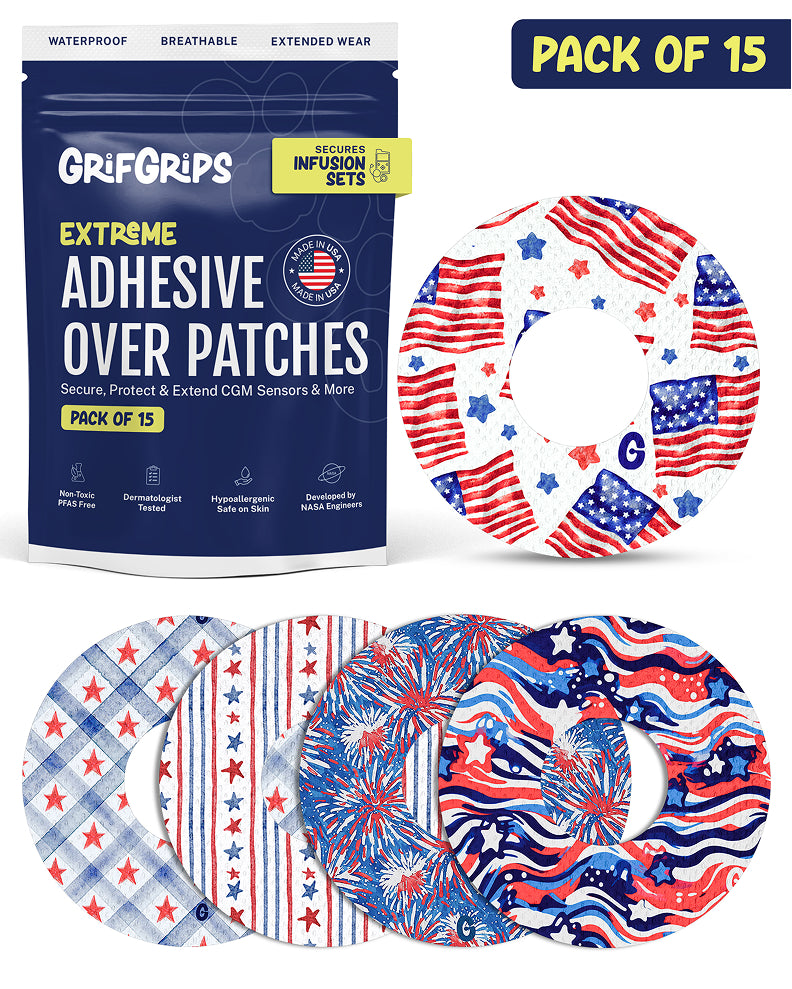 EXTREME - Infusion Sets & Universal Adhesive Patches - America (15 Pack)