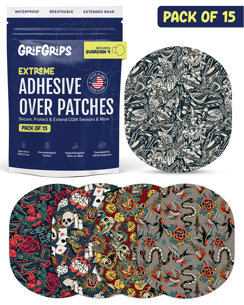 EXTREME - Medtronic Guardian Adhesive Patches - Inked (15 Pack)