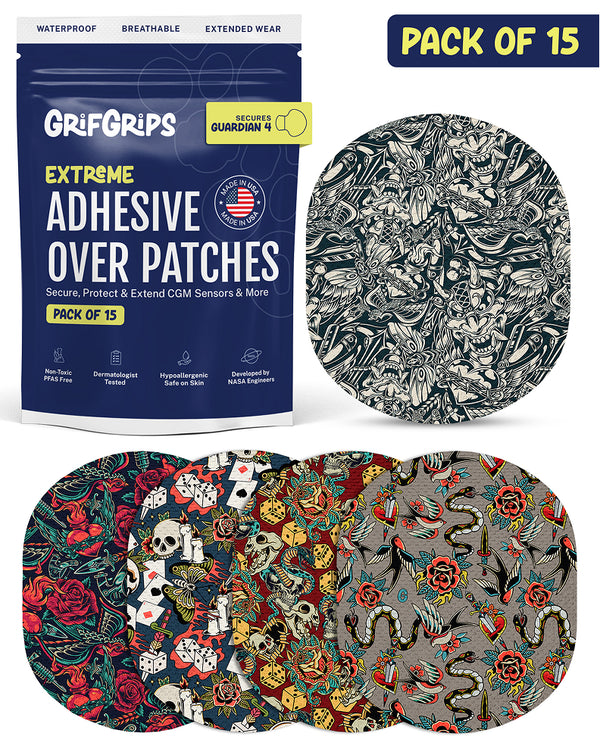 EXTREME - Medtronic Guardian Adhesive Patches - Inked (15 Pack)