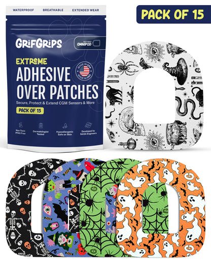 EXTREME - Omnipod Adhesive Patches - Halloween (15 Pack)