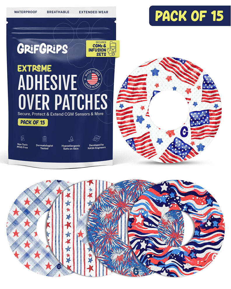 EXTREME - Universal Adhesive Patches - America (15 Pack)