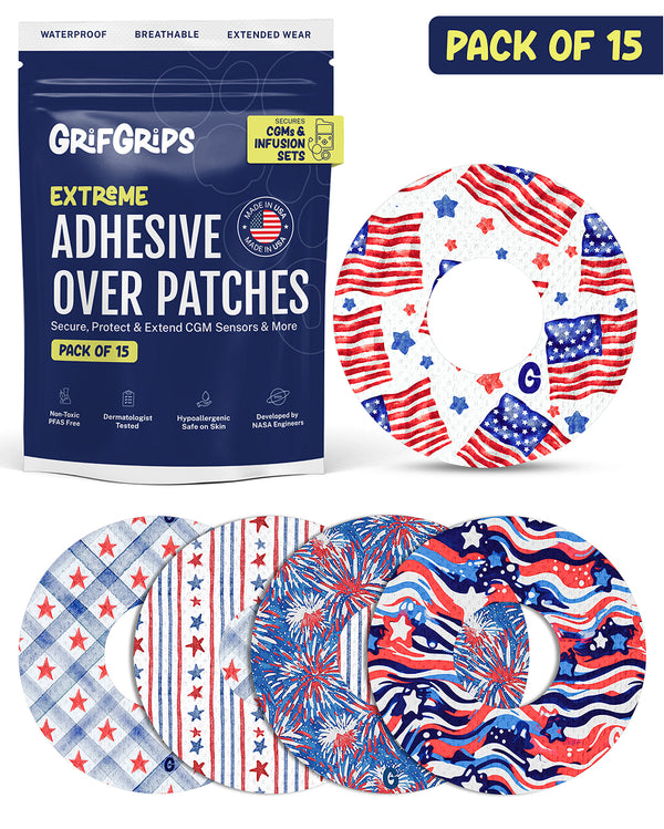 EXTREME - Universal Adhesive Patches - America (15 Pack)