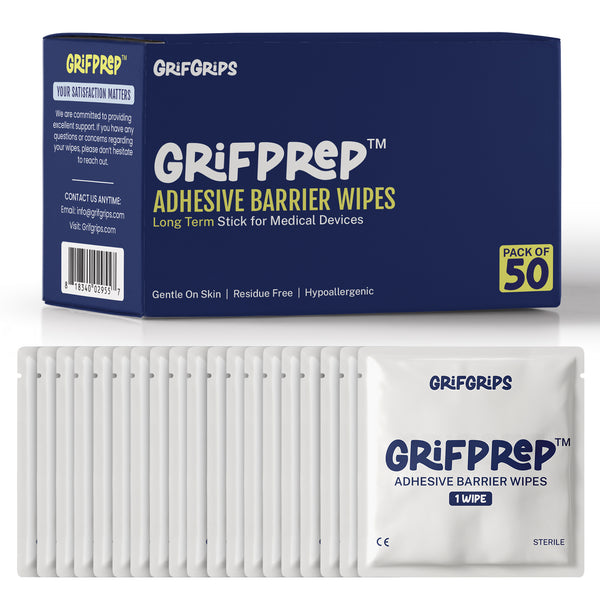 GRIFPREP™ Adhesive Barrier Wipes (50 Pack)