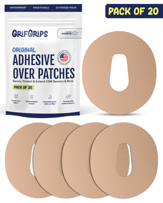 ORIGINAL - Dexcom G6 Adhesive Patches - Tan (20 Pack)