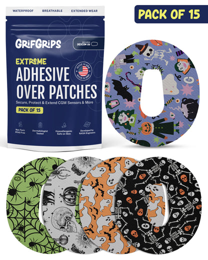 EXTREME - Dexcom G6 Adhesive Patches - Halloween (15 Pack)