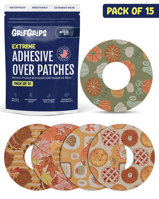 EXTREME - Infusion Sets & Universal Adhesive Patches - Thanksgiving (15 Pack)