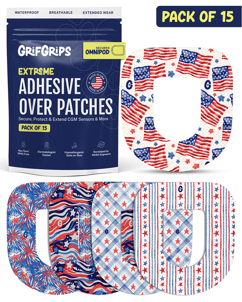 EXTREME - Omnipod Adhesive Patches - America (15 Pack)