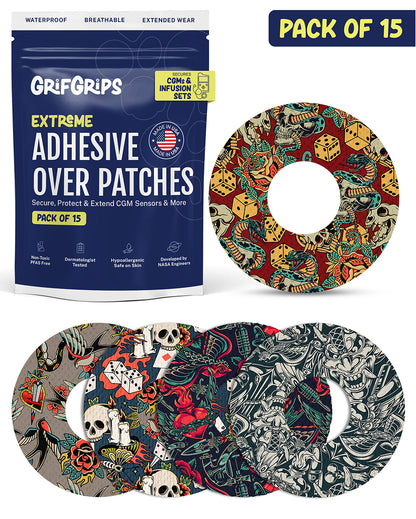 EXTREME - Universal Adhesive Patches - Inked (15 Pack)