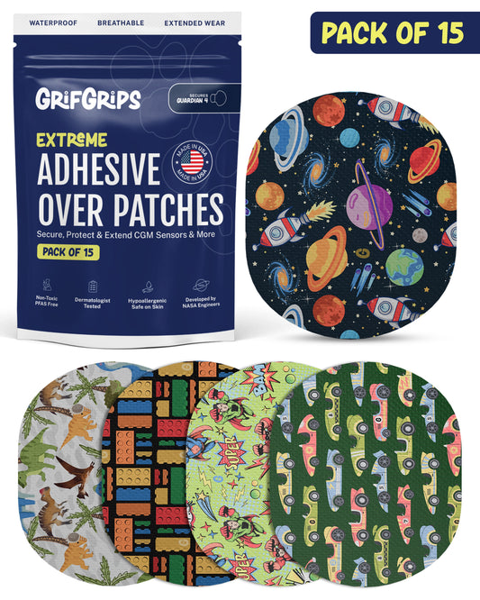 EXTREME - Medtronic Guardian Adhesive Patches - Boy (15 Pack)