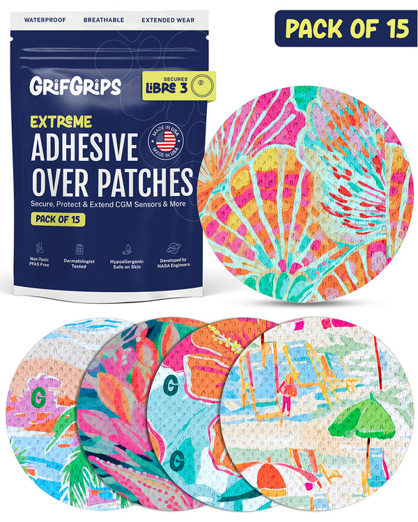 EXTREME - Libre 3/3+ Adhesive Patches - Tropical (15 Pack)