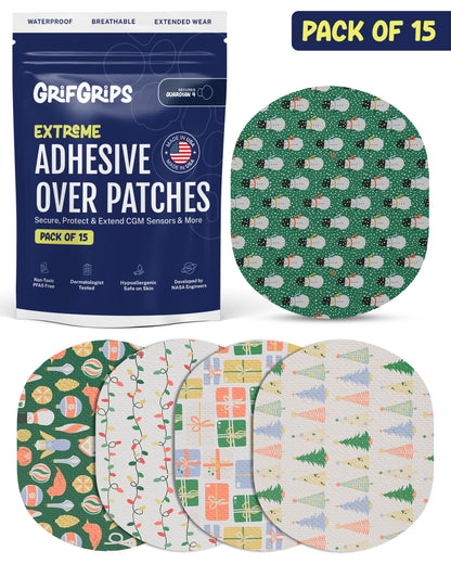 EXTREME - Medtronic Guardian Adhesive Patches - Chritmas (15 Pack)