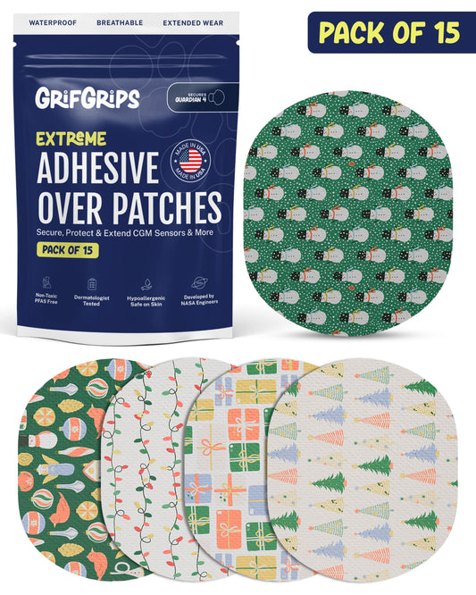 EXTREME - Medtronic Guardian Adhesive Patches - Chritmas (15 Pack)