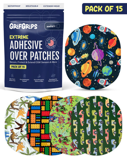EXTREME - Medtronic Guardian Adhesive Patches - Boy (15 Pack)
