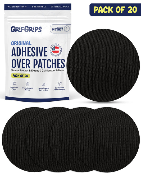 ORIGINAL - Medtronic Instinct Adhesive Patches - Black (20 Pack)