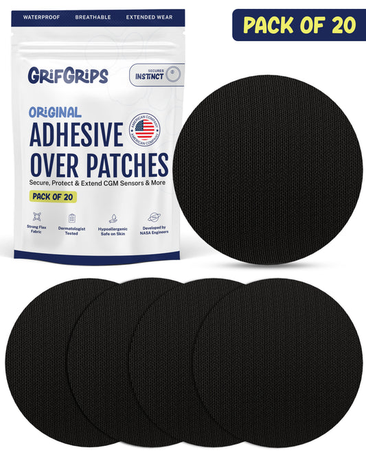 ORIGINAL - Medtronic Instinct Adhesive Patches - Black (20 Pack)