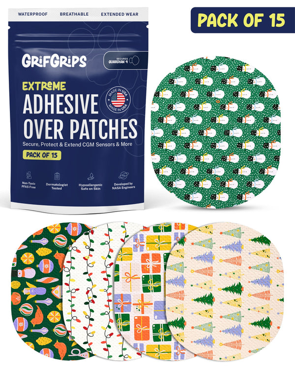 EXTREME - Medtronic Guardian Adhesive Patches - Christmas (15 Pack)